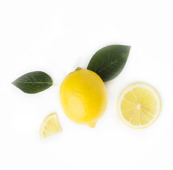 Lemon  flat lay lemon leaves with copy space copy6